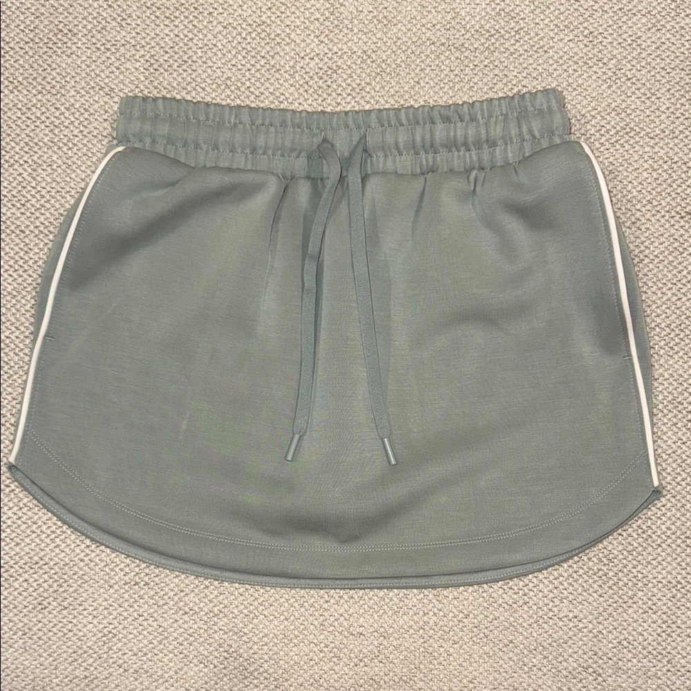 Green Athletic Skort with White Trim